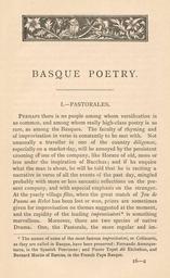Basque poetry - I - Pastorales