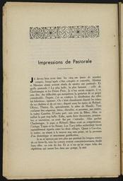 Impressions de Pastorale