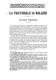 La Pastorale de Roland