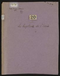 [Le Baptême de Clovis pastorala]