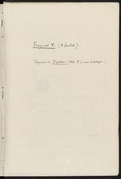 Fragment de la pastorale Napoléon