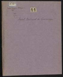 [Saint Bertrand de Comminges pastorala]